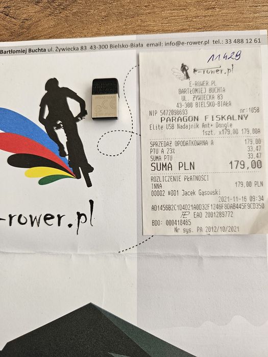 Elite USB Nadajnik Ant+ Dongle