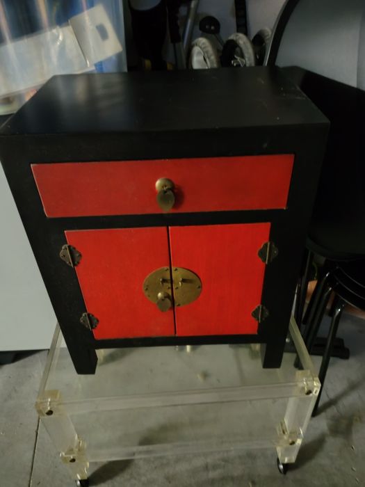 Mesinha de apoio, mesa de cabeceira, estilo oriental