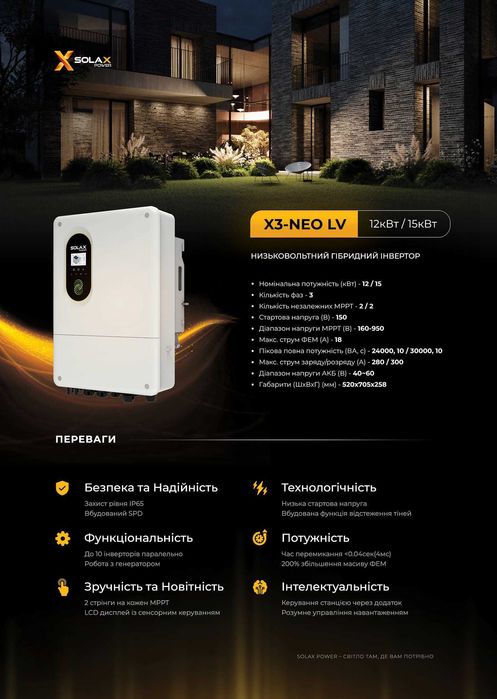 Монтаж систем безперебійного живлення SOLAX для вашої оселі