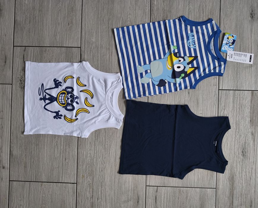 Koszulki na ramiączka bluey małpa nowe 116
