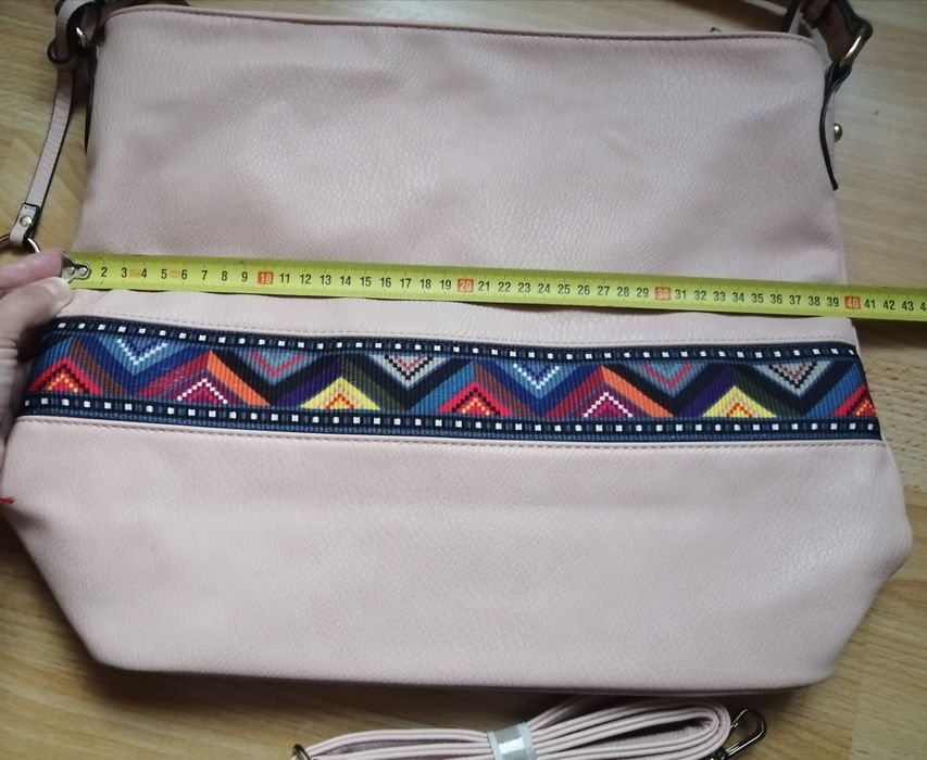 Torebka shopper Jenny Fairy pudrowy róż