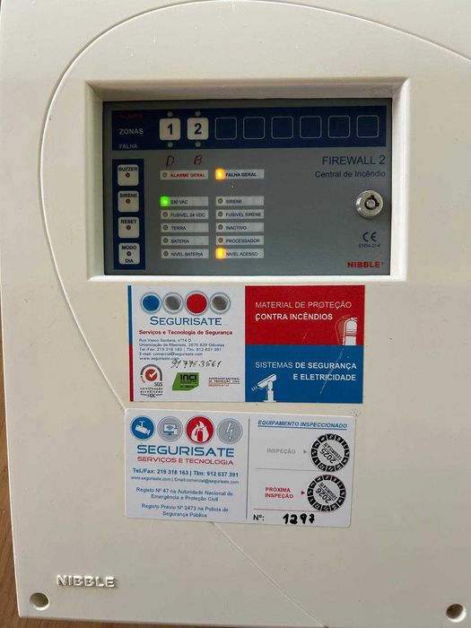 Central De Deteção De Incêndio Firewall 2/4/8 zonas.
