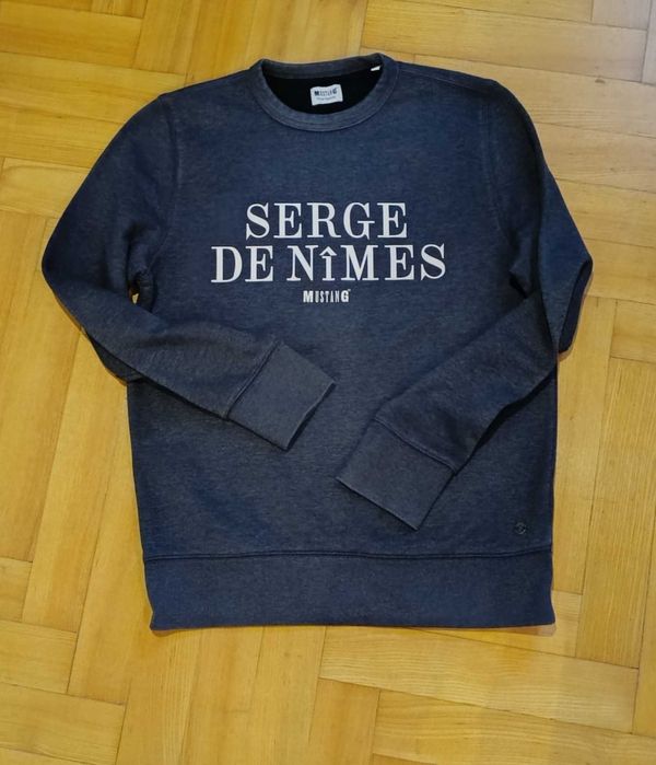 Bluza męska/młodzieżowa MUSTANG, roz. S, ciemnoszara, ciepła