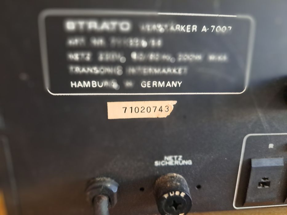 Wzmacniacz STRATO A 7007