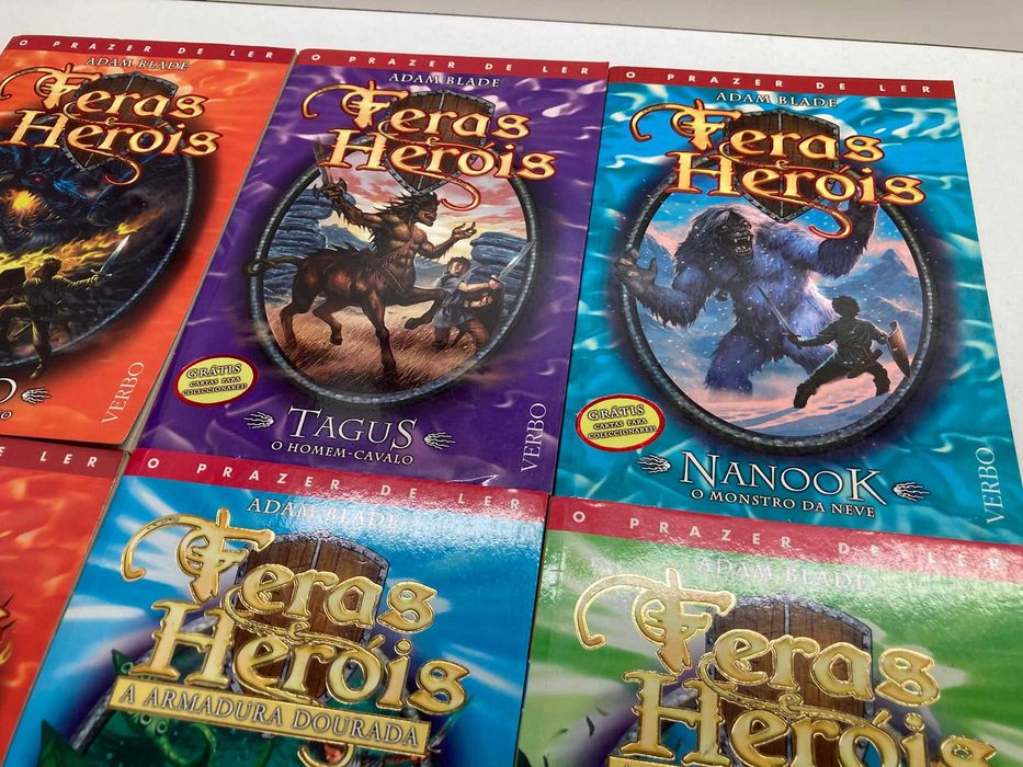 6 Livros - Feras & Heróis (ctt registado incluido)