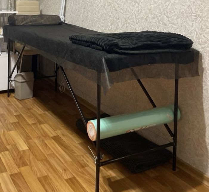 Продам кушетку+подушка+чехол с пледом  (самовывоз)