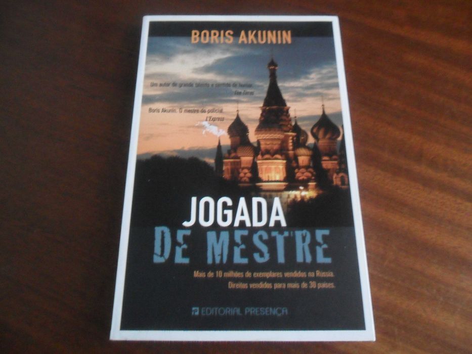 "Jogada de Mestre" de Boris Akunin - 1ª Edição de 2008