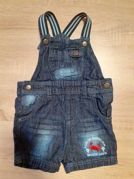 Jak nowe ogrodniczki jeansowe r. 68 Lupilu