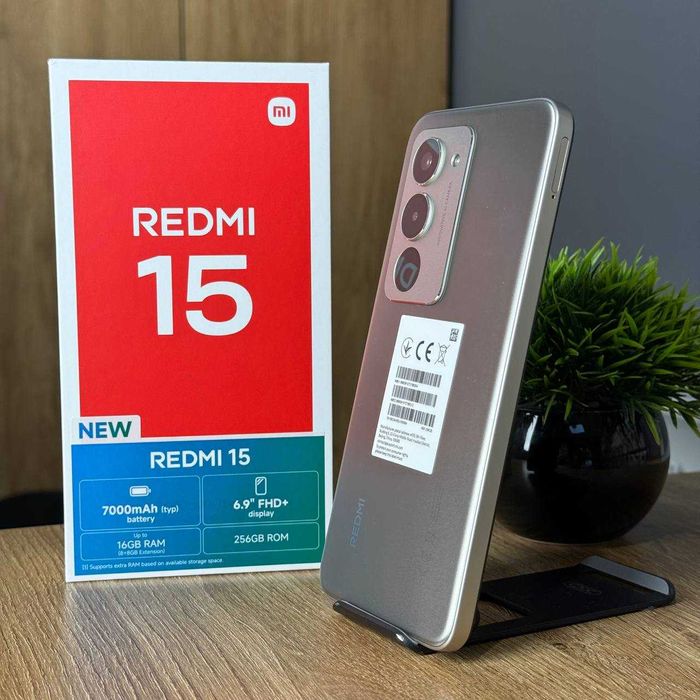 НОВИЙ Телефон Xiaomi Redmi 15 8/256 Titan Gray 7000мАh Купити Смартфон