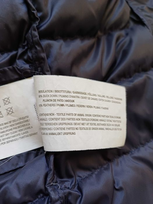Woolrich puchowy płaszcz z kapturem rozmiar M