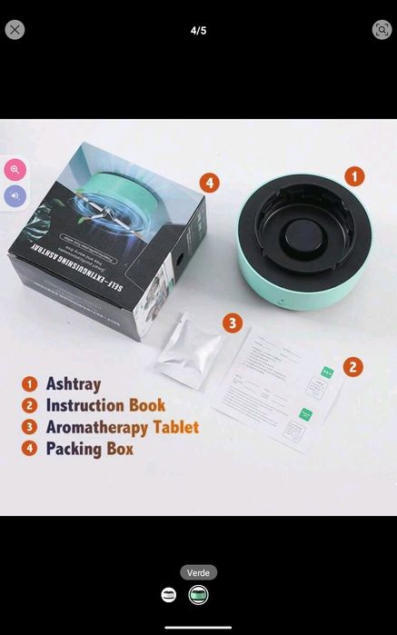 Cinzeiro purificador