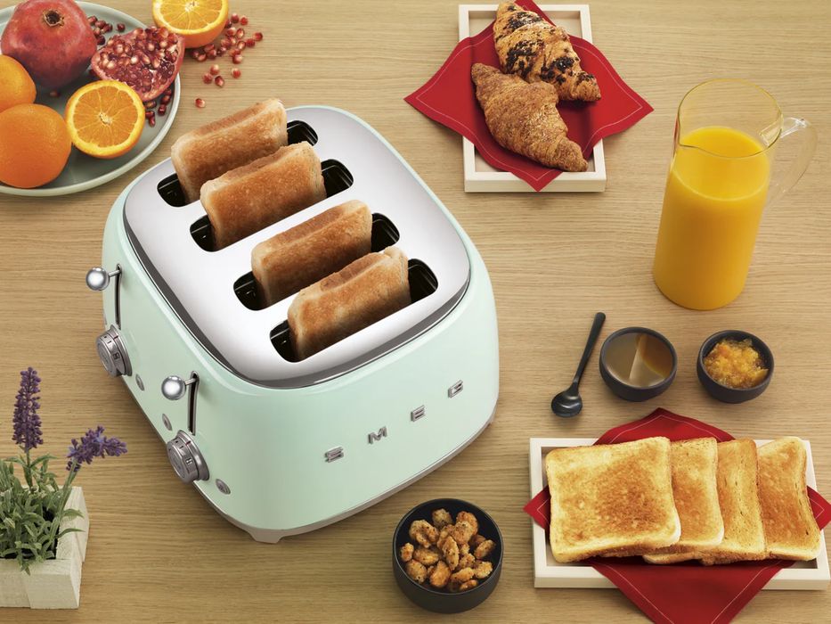 Torradeira Smeg 4 fendas , Verde água (Selada) - Fatura e garantia 3 anos