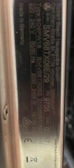 2018рік Посудомийка Bosch Made In Germany 60см ук ру меню Wi-fi