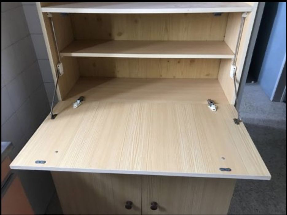 Movel Escrevaninha em Pinho Branco