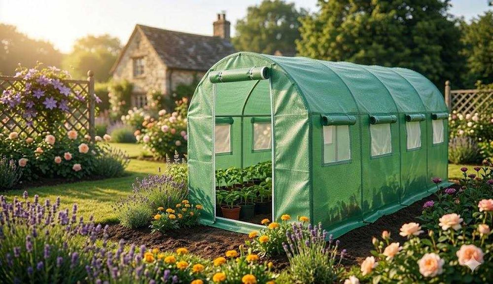 Польська теплиця парник з вікнами теплица садовая для рассады 6 10 18