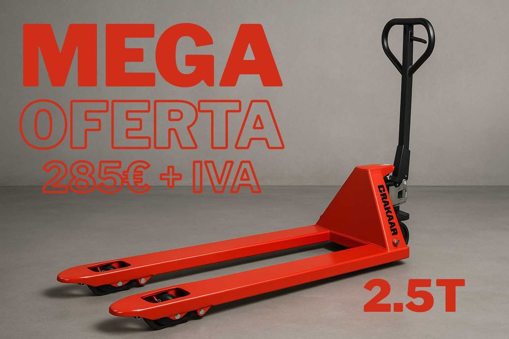 PORTA-PALETES MANUAL 2.5T 1150X550MM DRAKKAR LL29