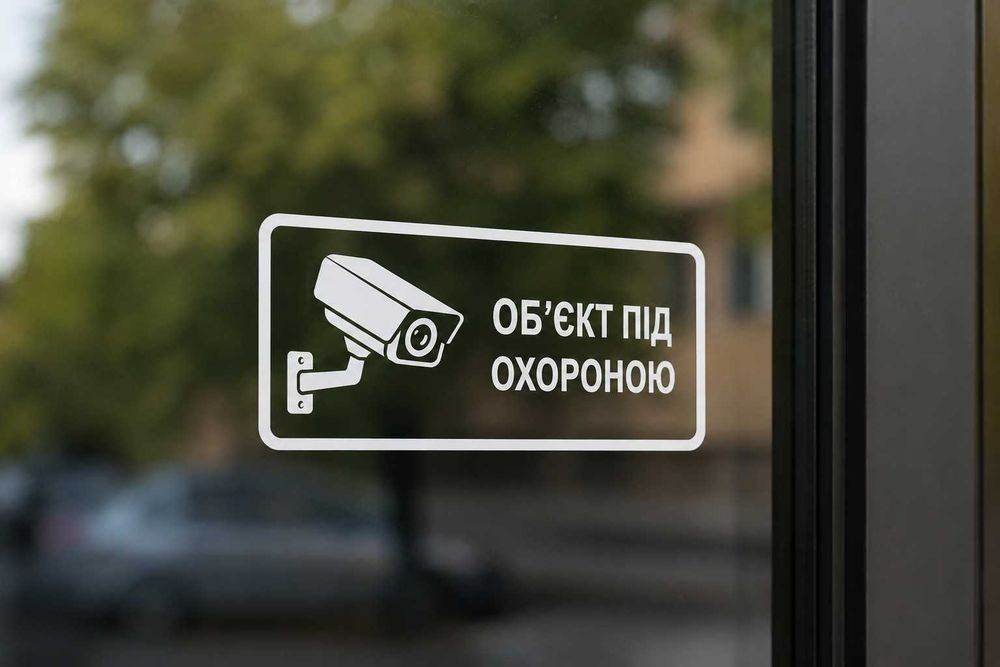 Інформаційні наклейки для дверей,скла та офісів