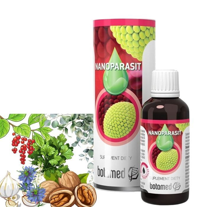nanoparasit krople dla dorosłych 50ml zioła na pasożyty i robaki botamed