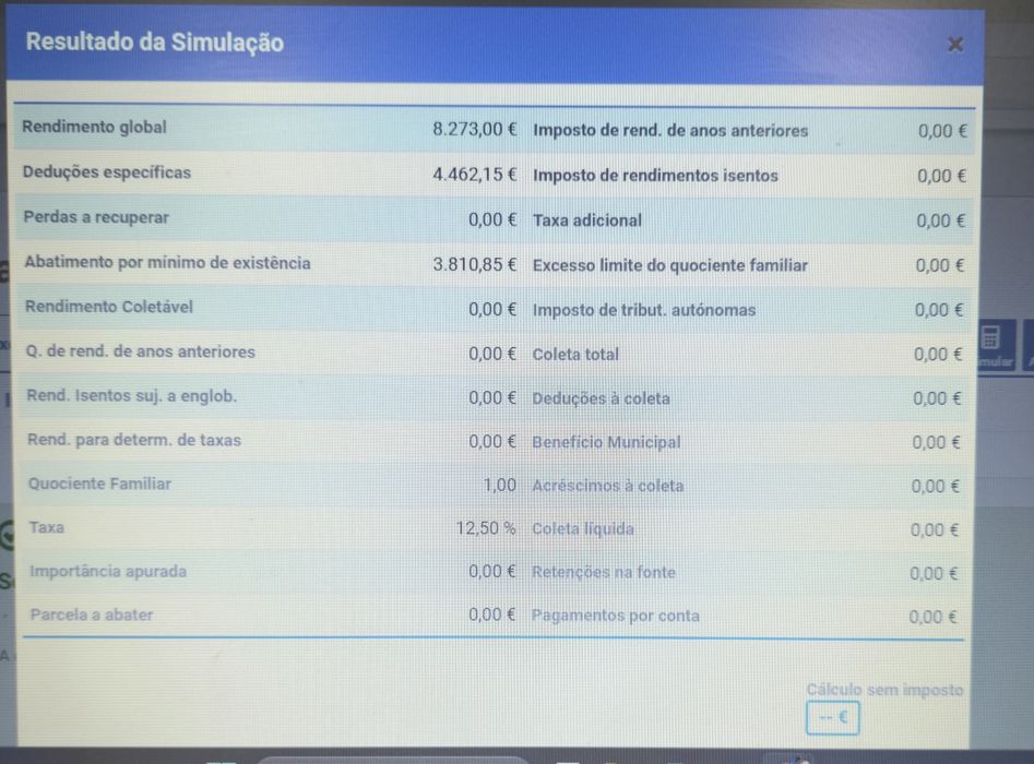 Preenchimento de documentos, IRS e outros.