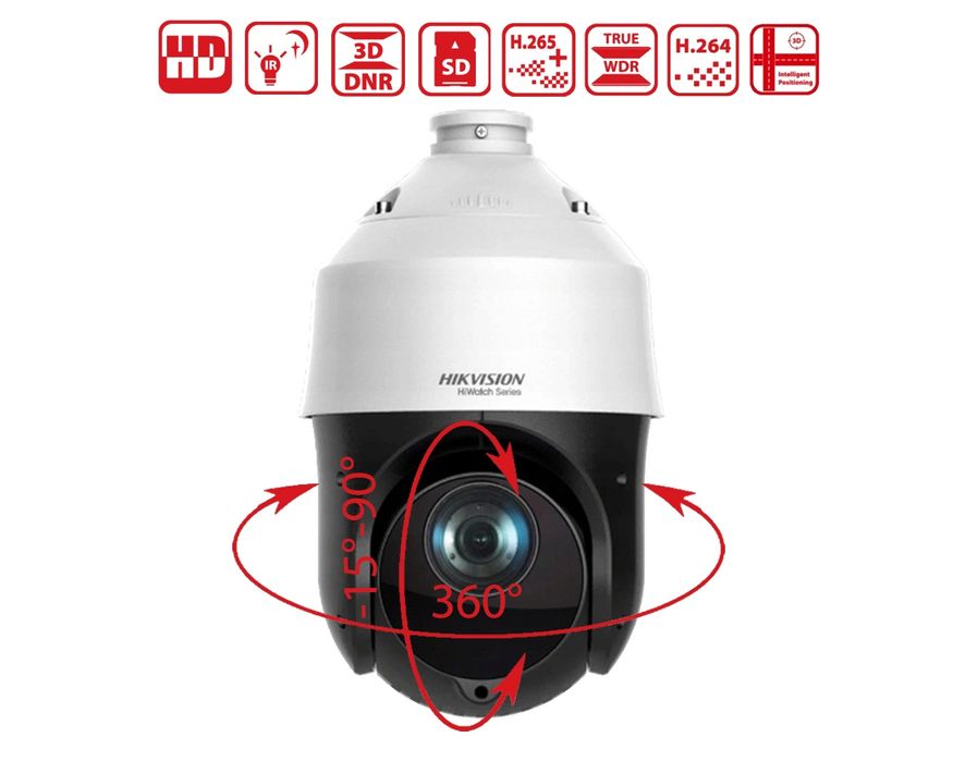 Kamera Hikvision HWP-N4 215IH-DE i rejestrator HWN-4108MH