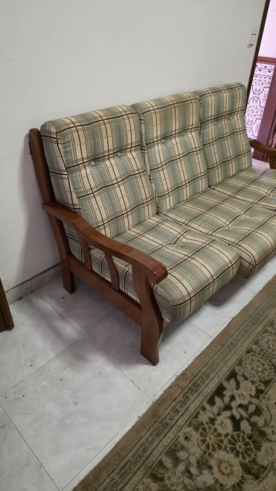 Conjunto de sofá clássico de 3 lugares e 2 cadeirões