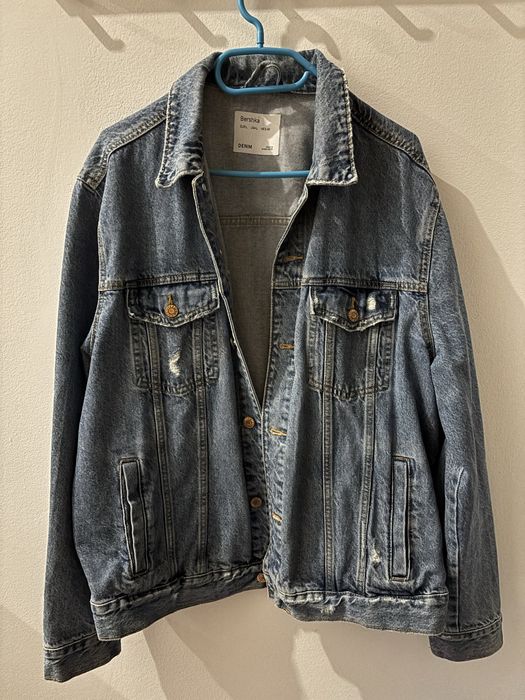 Bershka kurtka jeansowa katana L męska