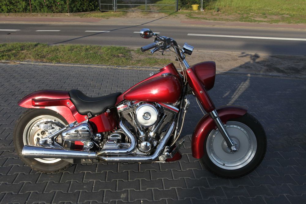 Harley Davidson FLSTF Fatboy Street Stalker Evolution, Absolutny rarytas, Rzadkość,  Oryginalny body+engine Kit harleya