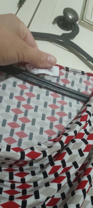 Tunica sem mangas decote drapeado m calvin klein