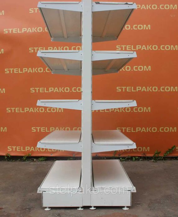 Торгові двосторонні стелажі «Еден» 165х100 cм., Б/у 5975