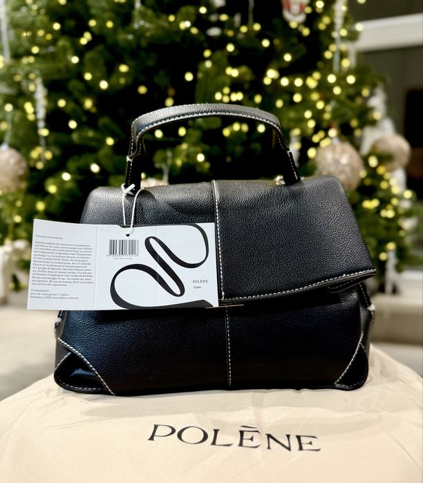 Сумка Polene Mokki, шкіряна