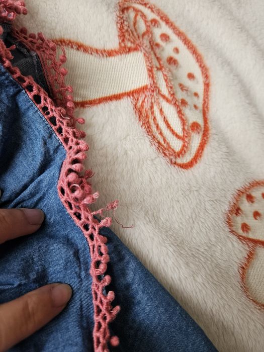 Vestido de ganga para menina 7/8 anos