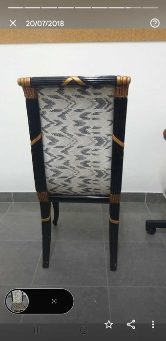 Jogo completo de mesa e cadeiras para sala mármore e vidro