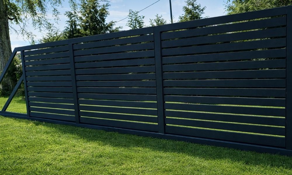 Brama przesuwna światło wjazdu ponad 6m plus furtką