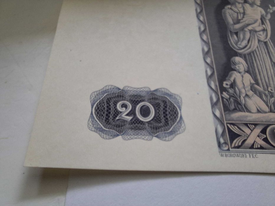 Banknot 20 złotych z 1936 roku