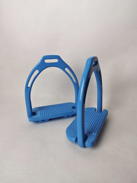 Strzemiona nowe, stopka 12 cm niebieskie