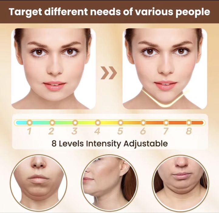 Пристрій для підтяжки обличча. Мікрострумовий