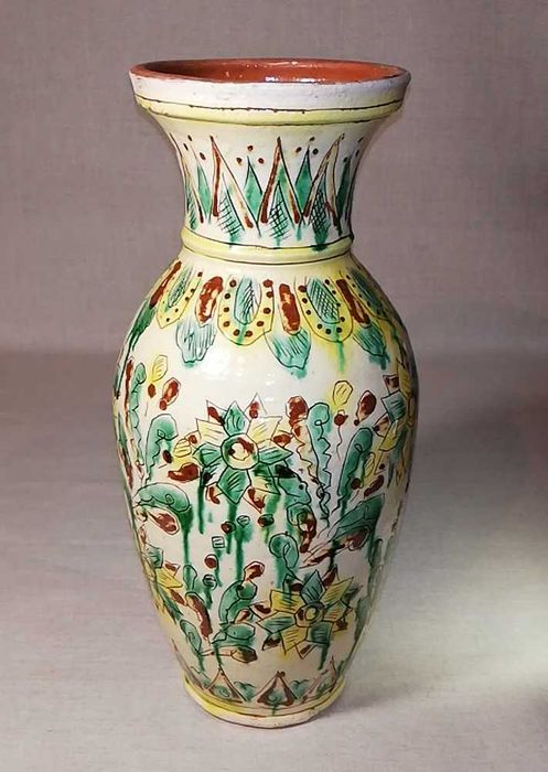 СТАРИННЫЕ ваза кувшин графин Косовская роспись Керамика Майолика СССР