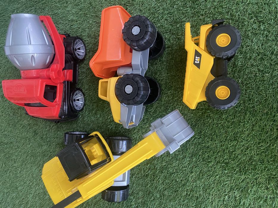 Carros das obras escavadora betoneira camiao de carga