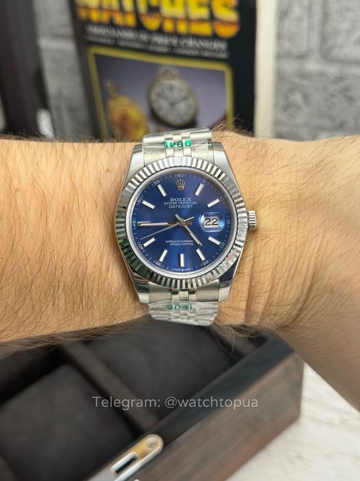 Годинник Rolex Datejust 41 mm  Blue Dial Ролекс