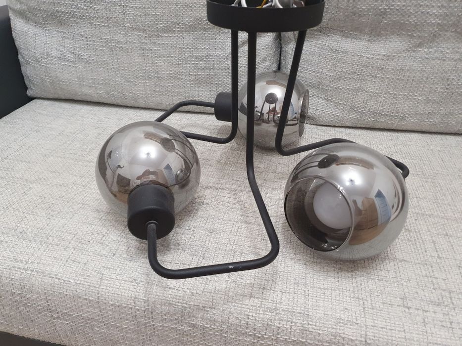 Lampy kule chrom
