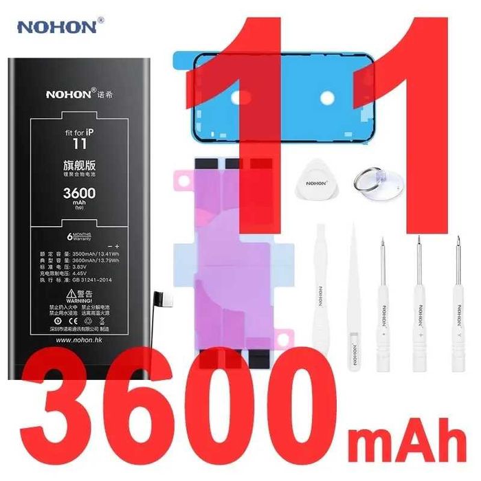 NOHON Iphone 6s 7 8 X XS 11 12 13 14 15 pro max mini акумулятор батарея