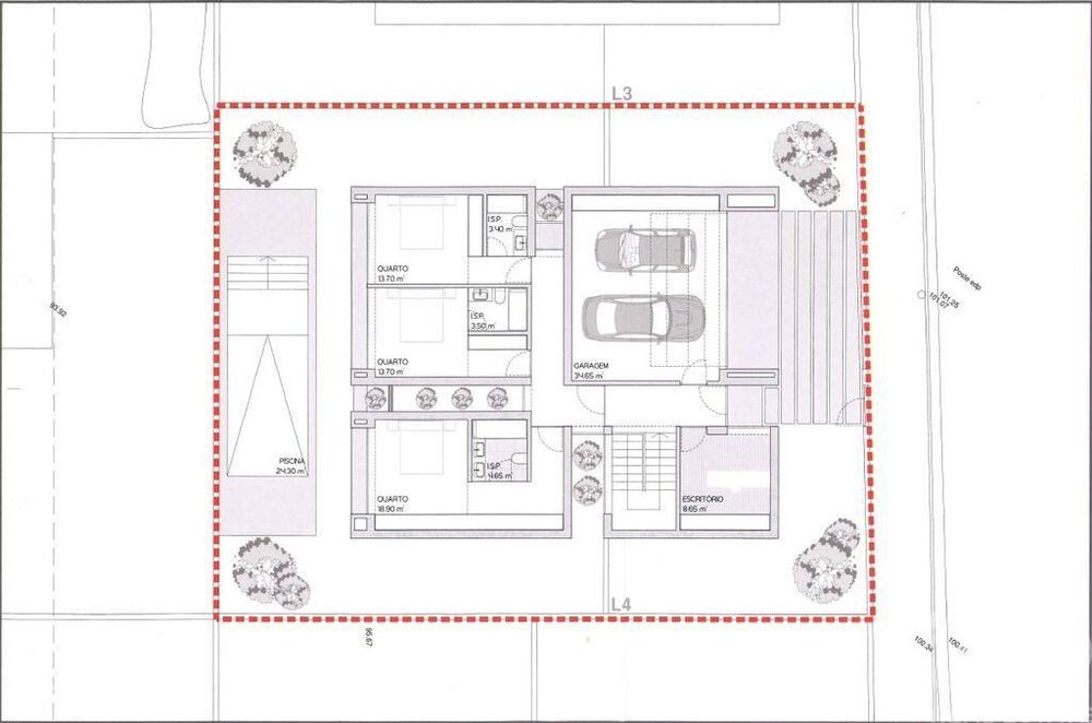 Terreno para construção em Joane de 391,00 m2