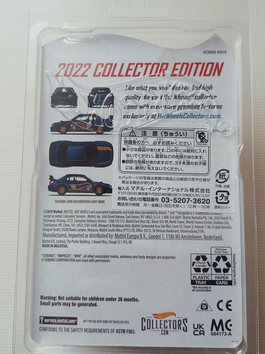 ミニカー Hot Wheels 1999 Subaru Impreza rlc ミニカー Hot