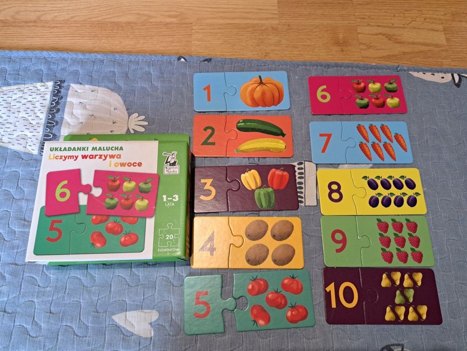 Kapitan Nauka: Liczymy warzywa i owoce puzzle edukacyjne