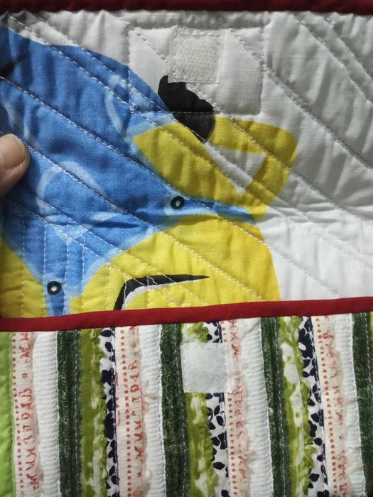 Яркий кошелёк в стиле пэчворк