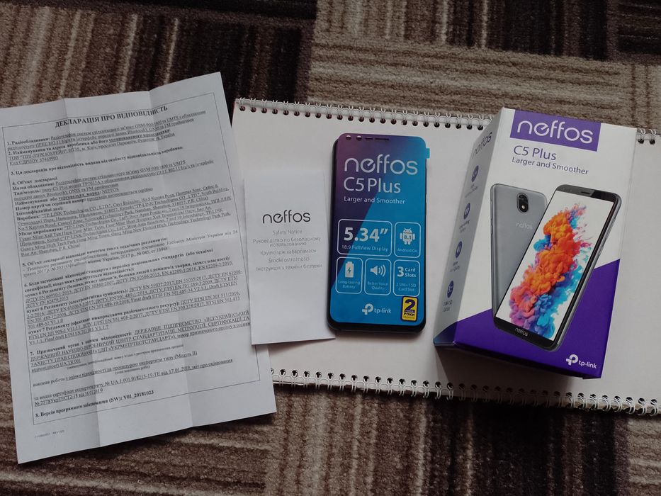 Смартфон neffos C5 Plus 3G