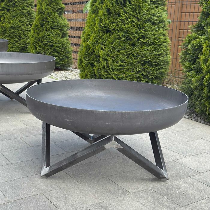 Palenisko ogrodowe stalowe Deep 70 cm głęboka misa stal 3 mm ognisko
