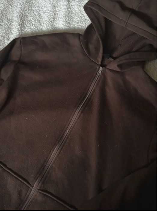 brązowa baggy bluza