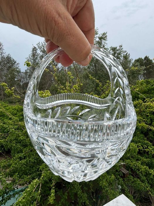 Cesto de Cristal Vintage 1960
