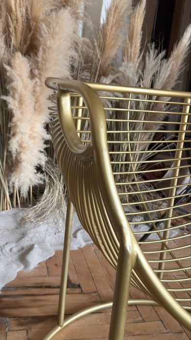 Крісло золоте дизайнерське лофт